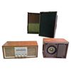 Image 1 : Mixed x4: Admiral AM/FM Tabletop Radio + Vintage Speaker Enclosures