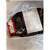 Image 2 : Box of Various Components - Radio Knob Springs, Electronics, Etc.