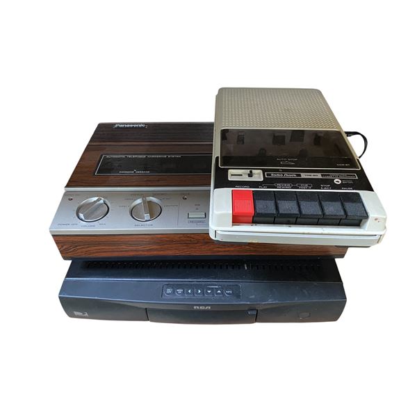 Radio Shack TRS-80 Cassette Recorder & RCA VCR