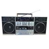 Image 1 : Sanyo Auto Reverse Portable Boombox AM/FM Cassette Graphic EQ Mini Component System