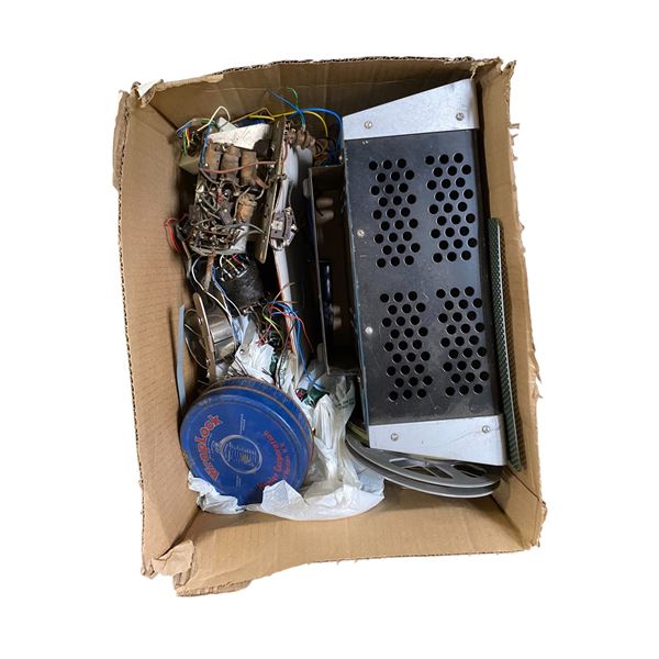 Mixed Electronics Parts Lot - Switching Power Supply + Vintage Radio Components (As-Is)