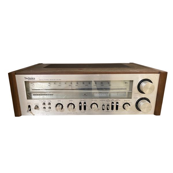 Technics SA-500 by Panasonic FM/AM Stereo Receiver Wood Cabinet Vintage Hi-Fi