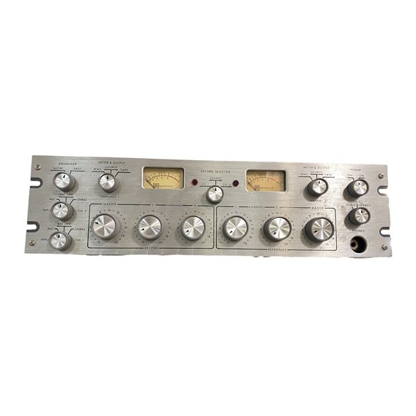 Vintage Multi-Channel Stereo Tape Recorder Control Unit - Equalizer Bias VU Meters