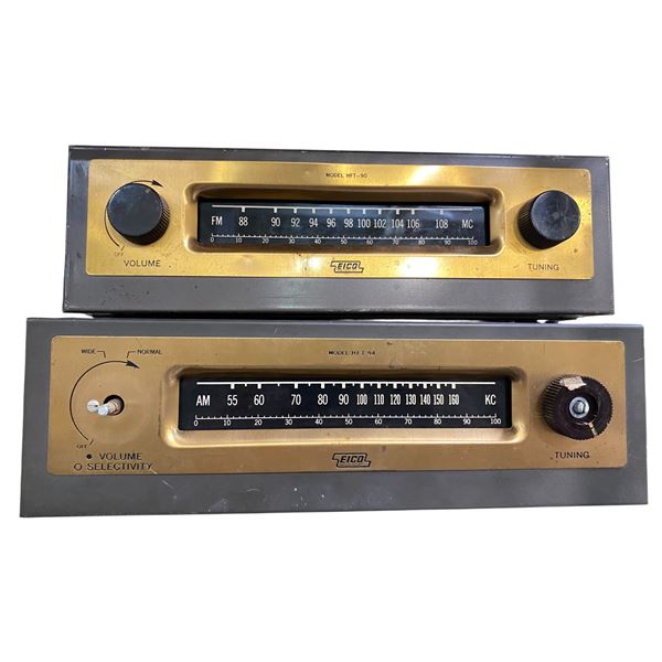 EICO Vintage FM & AM Tube Tuner Pair - 2 Units