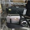 Image 2 : Group of Minolta Dimage V + Polaroid Sonar OneStep + Auto Focus SLR + Case, Etc.