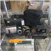 Image 4 : Group of Minolta Dimage V + Polaroid Sonar OneStep + Auto Focus SLR + Case, Etc.