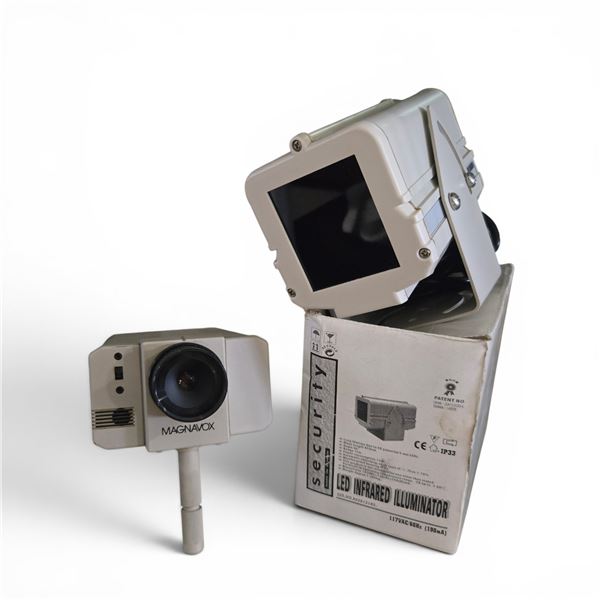 MAC security camera + LED infrared illuminator