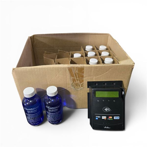 Box of CleanSweep anti-microbial solution
