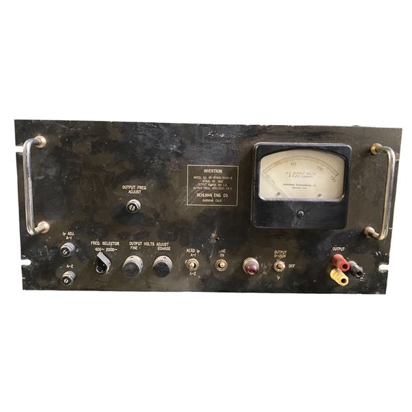 Behlman Invertron Variable Frequency Power Supply