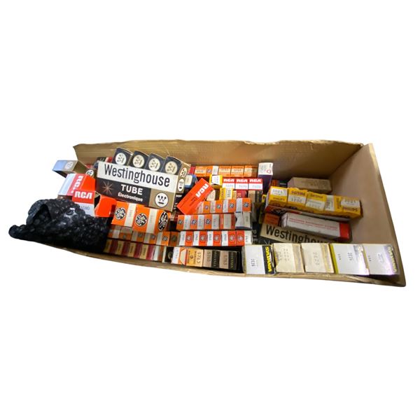 Boxed Vacuum Tube Lot - Philips, RCA, Sylvania, Mullard & Others