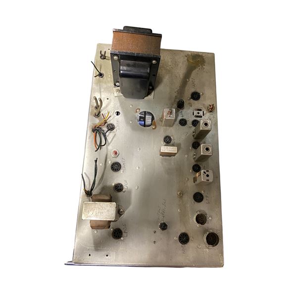 Vintage Vacuum Tube Amplifier Chassis with Transformers & Tube Sockets