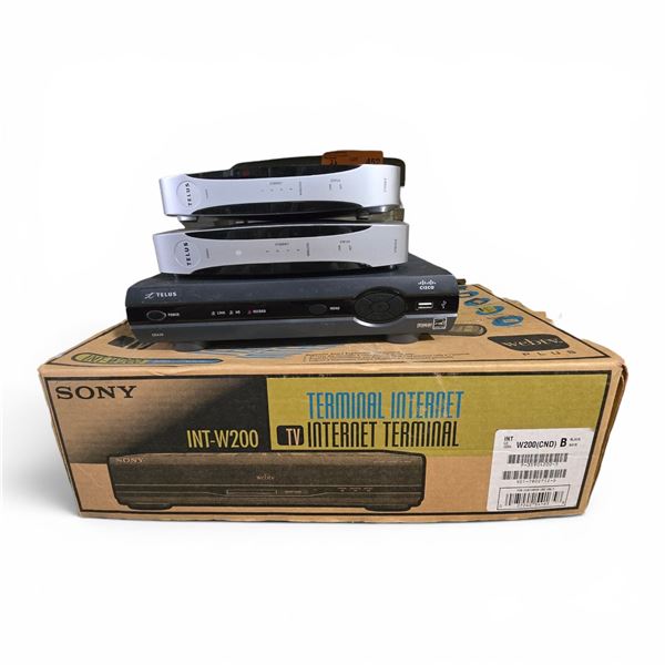 Telus Routers, Cisco PVR & Sony WebTV Internet Terminal Group