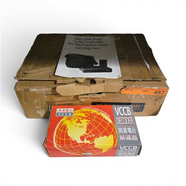 TeleCaption 4000 Closed Caption Decoder & VCCB Chinese Broadcast Decoder