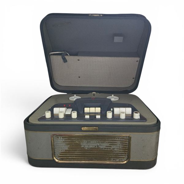 Vintage Portable Reel-to-Reel Tape Recorder (brand unclear)