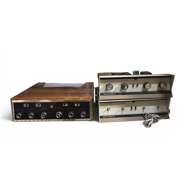 Group of 3 - Heathkit AA-32 And Scott Stereomaster Amplifiers