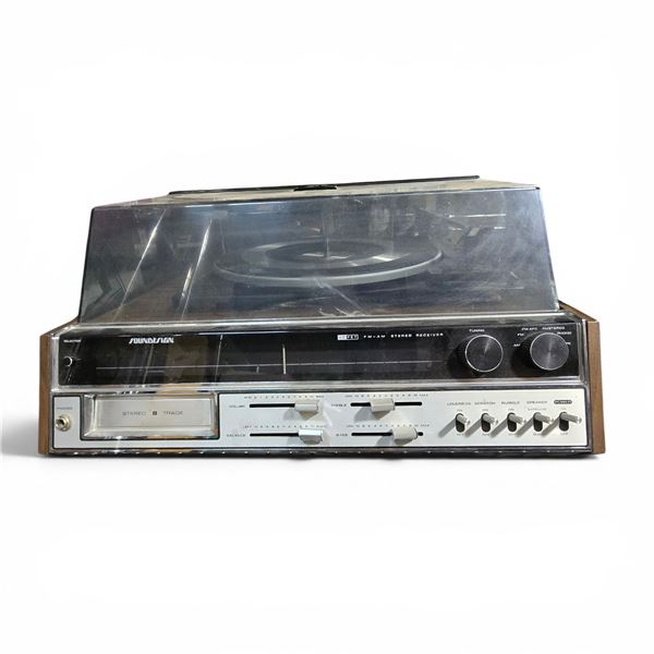 Soundesign Stereo System Turntable 8 Track Player