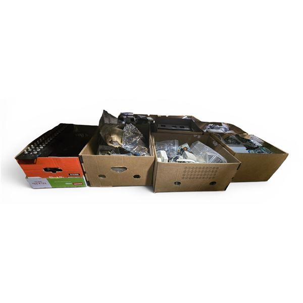 Group of Misc Vintage Electronic Components and Computer Parts
