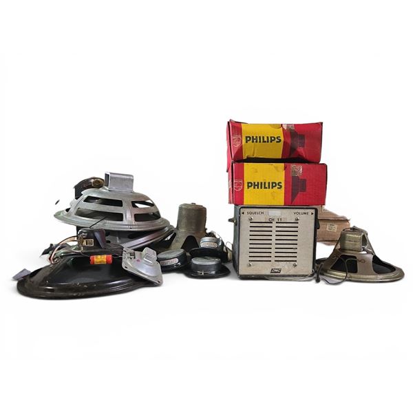 Group of Misc Audio and Communication Equipment Parts Includes PHILIPS and SMC