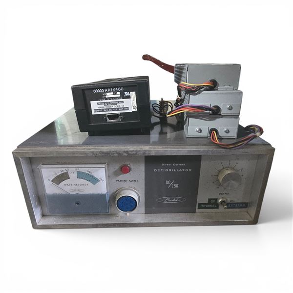 Group of Defibrillator and Power Supply Units Includes Burdick and Burroughs