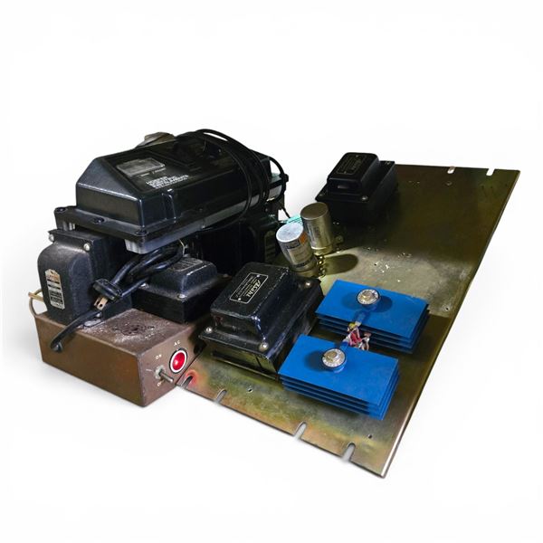 Group of Misc Electronic Components and Includes Hoefer, Asahi and Hammond