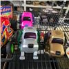 Image 2 : Group of Vintage Toy Vehicles and Robot Dogs