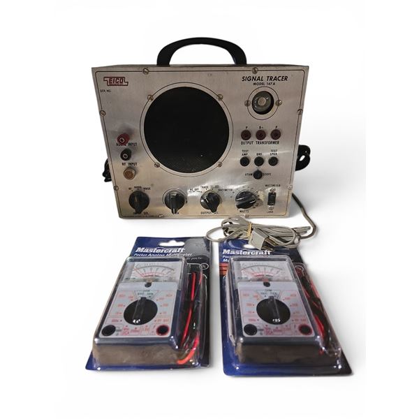 Group of 3 - Signal Tracer and Multimeters Includes EICO and Mastercraft