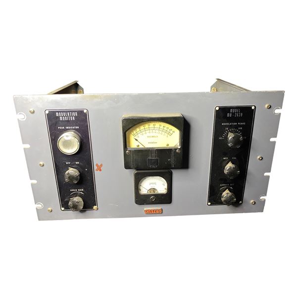 1950s Gates Model MO-2639 AM Broadcast Modulation Monitor