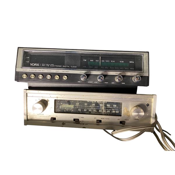 Group of 2 - Yorx Clock Radio and Nikko FAM-12