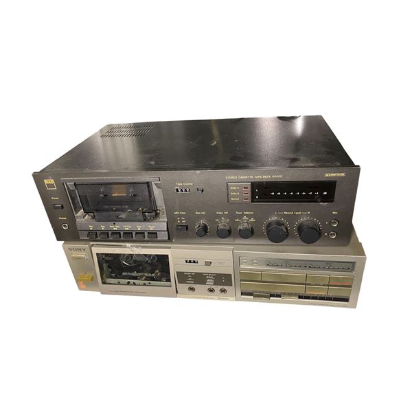 Group of 2 - 1980s Stereo Cassette Decks (NAD Model 6050C and Sony TC-FX25)
