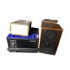 Image 1 : Group Lot: Sony FM Pocket Stereo, Johnson M-190, Trio FM-106, and Parasound Speakers