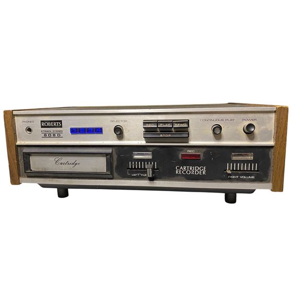1970s Roberts Model 808D 8-Track Stereo Cartridge Recorder