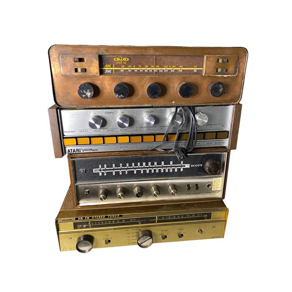 Group of 4 Audio & Video Components - B&G Series 800, Atari C-240, H.H. Scott 342, and Trio AF-220