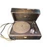 Image 1 : 1940s Acoustic/Electric Portable Wind-Up Phonograph Turntable