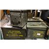 Image 2 : Group of 9 - Vintage Military Metal Ammo Boxes
