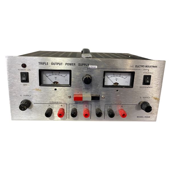 1980s Electro Industries Model 2555A Triple Output Power Supply