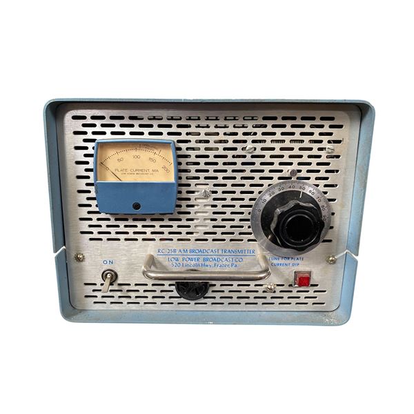 1970s Low Power Broadcast Co. RC-25B AM Broadcast Transmitter