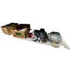 Image 1 : Shelf of Automotive Fluids, Car Care Products, Battery Charger, and Accessories