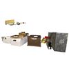 Image 1 : Group of Vintage Electronics, Marconi Amplifier, Capacitors, and Radio Parts
