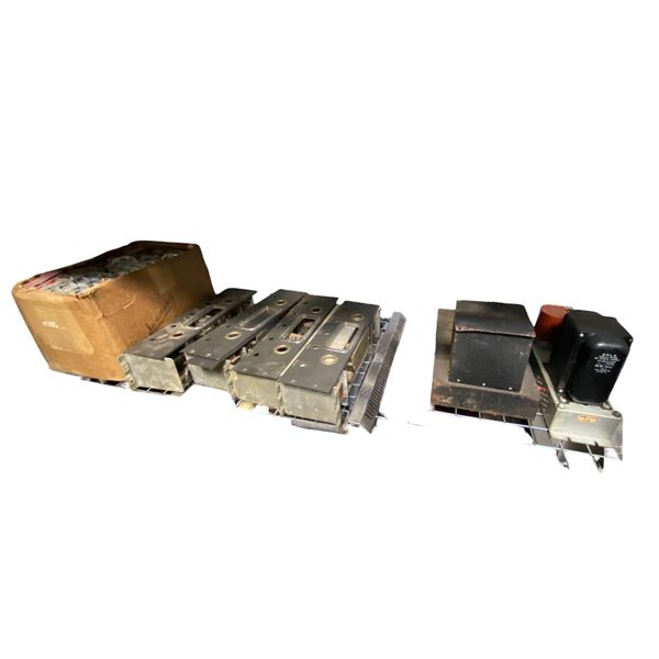 Group of Northern Electric Chassis, Sola Constant Voltage DC Power Supply, and Variable Tuning Capac