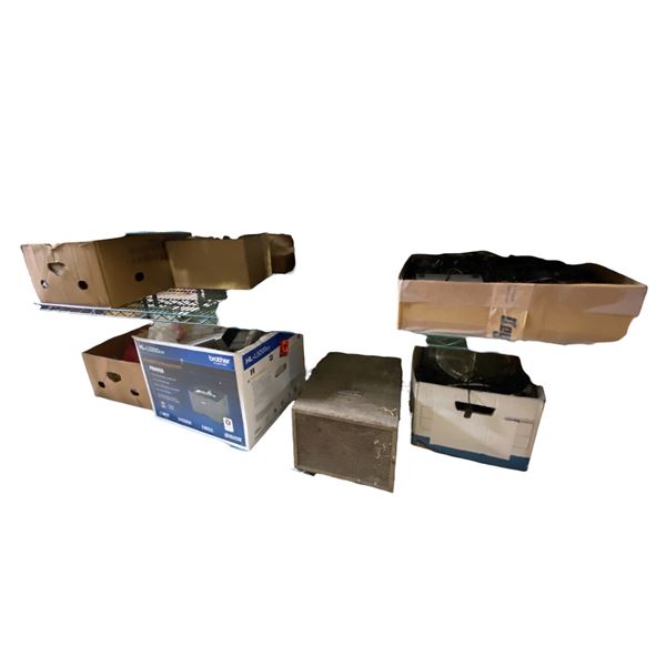 2-Shelf of Misc Vintage Electronics and Parts, Power Adapters, and More