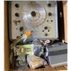 Image 3 : 2-Shelf of Misc Vintage Electronics and Parts, Power Adapters, and More