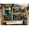 Image 3 : Shelf of Msic Vintage Electronic Components and Electrical Parts Includes Clarostat, Mallory