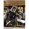 Image 6 : Shelf of Msic Vintage Electronic Components and Electrical Parts Includes Clarostat, Mallory