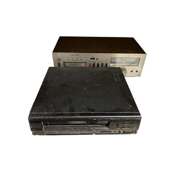 Group of 2 - Realistic TR-803 Stereo Tape Recorder-Player & Quasar VCR