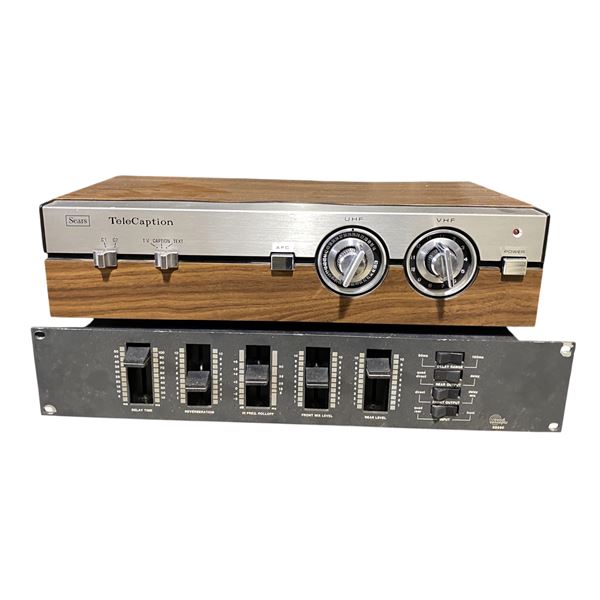 Group of 2 Sears TeleCaption 539-30143 TV Tuner and Audio Effects Processor