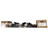 Image 1 : Shelf of Assorted Vintage Telephones and Power Adapters