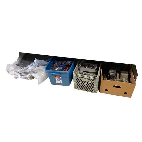Group of Assorted Vintage Hand Tools And Electronic Components Parts