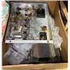 Image 2 : 4 Boxes of Vintage Electronics Chassis & Components Electrical Wiring and Lighting Parts