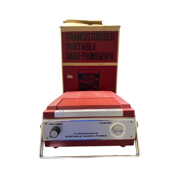 Vintage Paros 501P Portable Radio-Phonograph