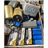 Image 2 : Full Shelf of Vintage High-Voltage Oil-Filled Capacitors, Electronic Parts, and More